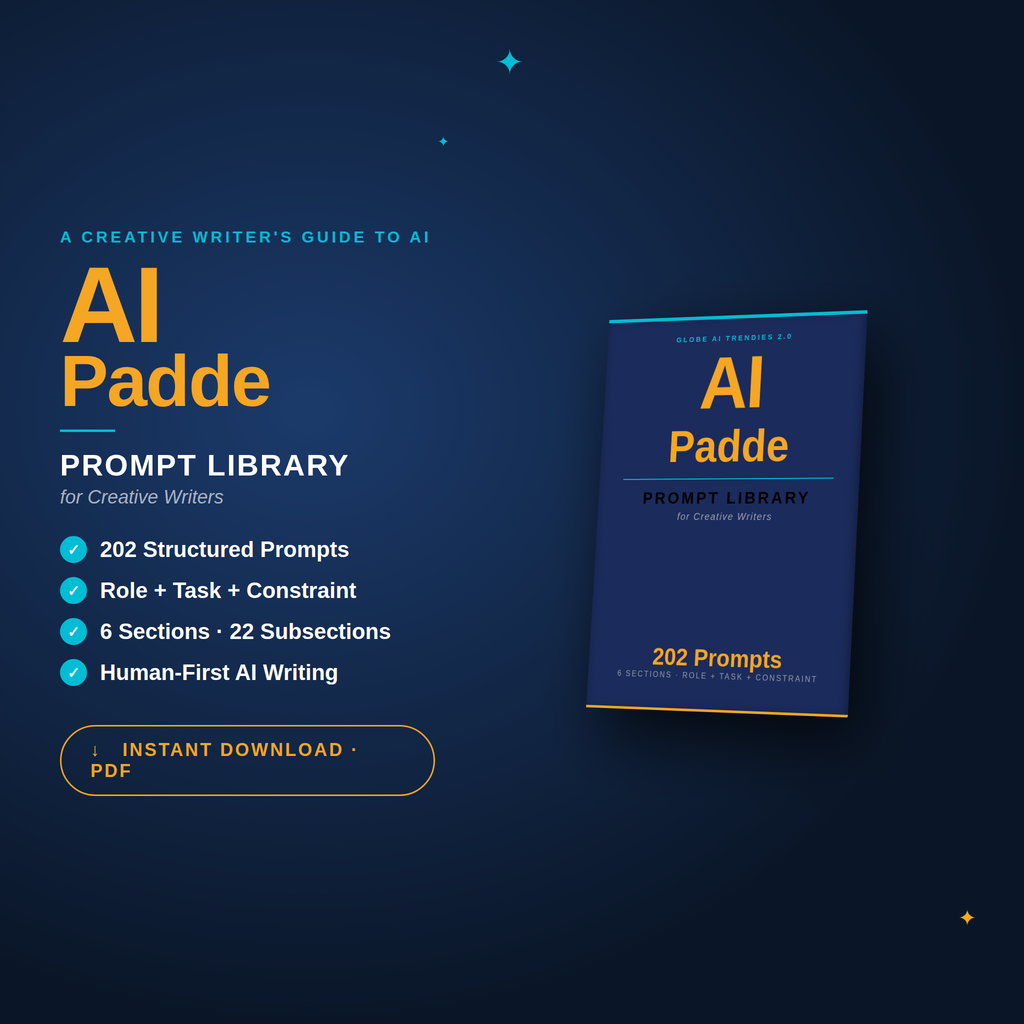 AI Padde Prompt Library for Creative Writers — 2026 Edition