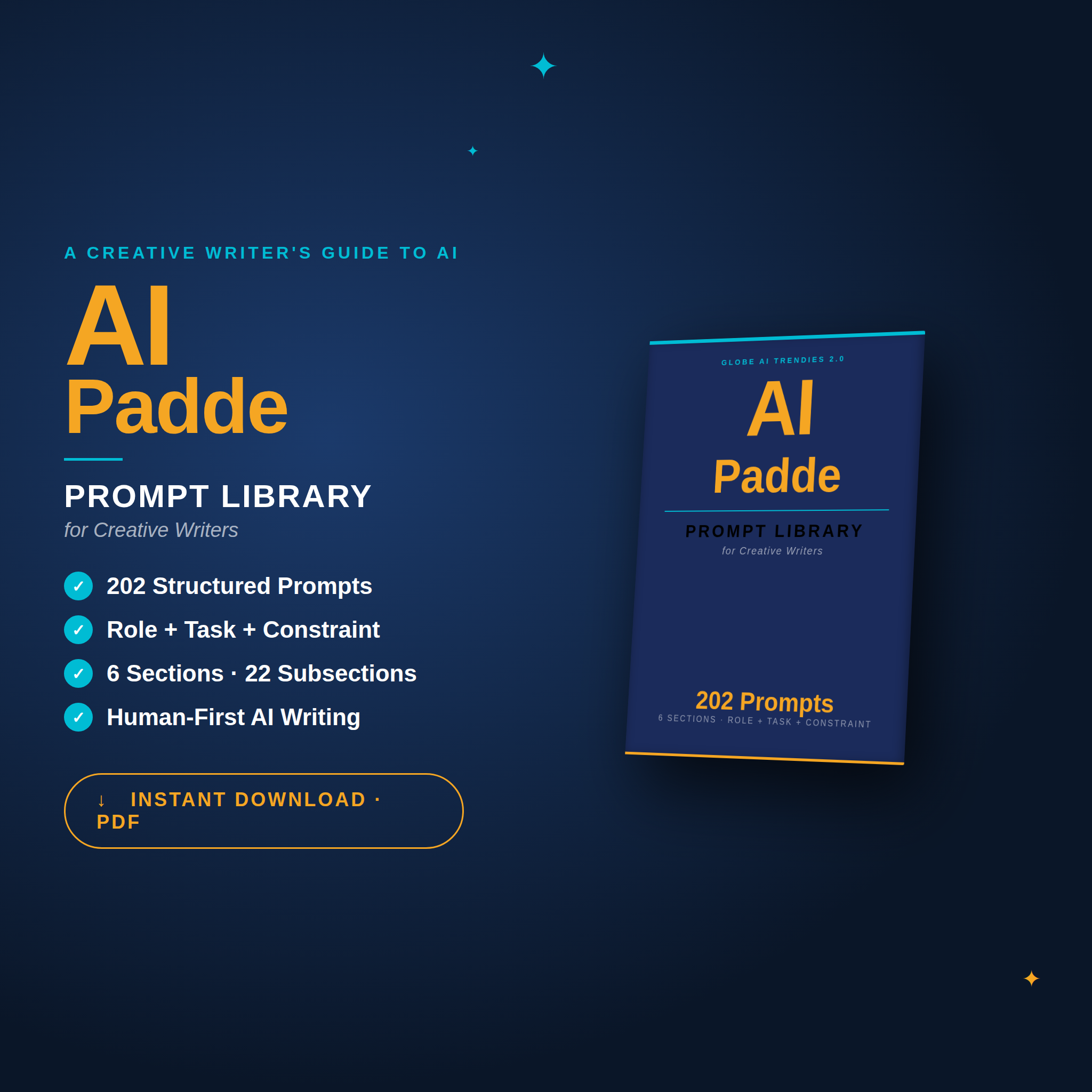 AI Padde Prompt Library for Creative Writers — 2026 Edition